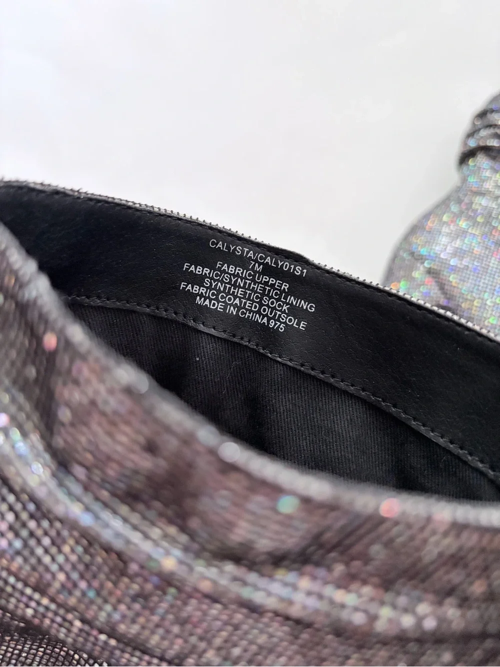 Steve Madden Calysta Silver Holographic Slouch Ankle Boots Size 7